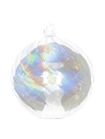 Bolas de Navidad Iridescent, 2 uds., Transparente, iridiscente, Ø 8 cm