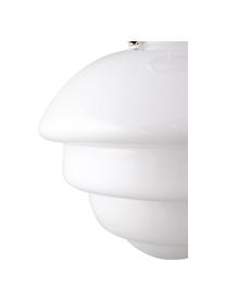 Lampada a sospensione in vetro Chloe, Vetro, Bianco, dorato, Ø 33 x Alt. 29 cm