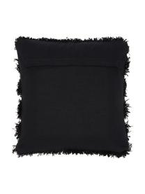 Housse de coussin 45x45 ethnique Joana, Beige, noir