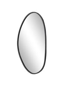 Wandspiegel Faun in organischer Form, Rahmen: Metall, beschichtet, Spiegelfläche: Spiegelglas, Rückseite: Mitteldichte Holzfaserpla, Schwarz, B 40 x H 70 cm