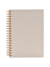 Quaderno a spirale Tab, Beige, ramato, Larg. 18 x Alt. 25 cm