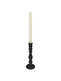 Candelabro nero Diana, Poliresina, Nero, Ø 9 x Alt. 24 cm