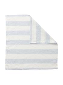 Stoffen servetten Strip van katoen, 2 stuks, 100% katoen, Blauw, wit, B 45 x L 45 cm