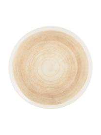 Ručne vyrobený raňajkový tanier s gradientom Pure, 6 ks, Keramika, Béžová, biela, Ø 21 cm