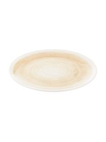 Platos postre artesanales Pure, 6 uds., Cerámica, Beige, blanco, Ø 21 cm