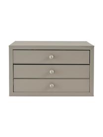 Bureau organizer Astra in taupe, Gelakt metaal, Taupe, B 34 x H 21 cm