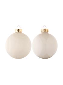 Set palline di natale Evergreen 6 pz, Ø8 cm, Crema, Ø 8 cm