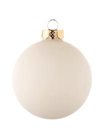 Set palline di natale Evergreen 6 pz, Ø8 cm, Crema, Ø 8 cm