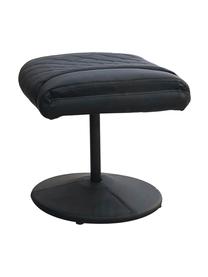 Sillón reclinable con reposapiés Relax, Tapizado: piel sintética, Negro, An 80 x Al 112 cm