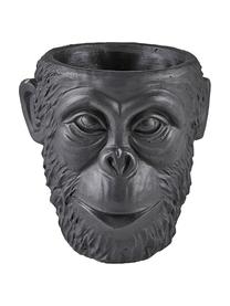 Macetero Monkey, Gris cemento, Negro, Ø 19 x Al 19 cm
