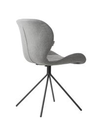 Chaise rembourrée OMG, Gris clair