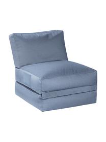 Fauteuil poire de jardin avec fonction lit Twist, Bleu