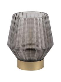 Portavelas LED Votive, Vidrio, Gris, Ø 12 x Al 14 cm