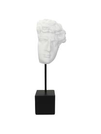 Grand objet déco David, Polyrésine, Blanc, noir, larg. 13 cm, haut. 42 cm