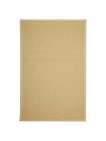 Handgemaakt sisal vloerkleed Nala, Bovenzijde: 100% sisal, Rand: 100% katoen, Onderzijde: 100% polyester, Beige, B 160 x L 230 cm (maat M)