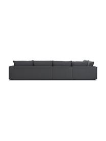 Sofá rinconera grande Tribeca, Tapizado: 100% poliéster Alta resis, Estructura: madera de haya, Patas: madera de haya maciza pin, Tejido gris antracita, An 405 x F 228 cm, chaise longue izquierda