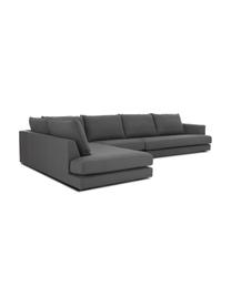 Sofá rinconera grande Tribeca, Tapizado: 100% poliéster Alta resis, Estructura: madera de haya, Patas: madera de haya maciza pin, Tejido gris antracita, An 405 x F 228 cm, chaise longue izquierda