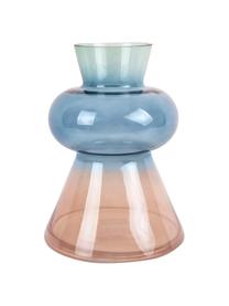 Vase en verre soufflé Winter Dream, Brun, bleu, vert