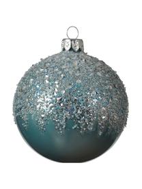 Kerstballen Serro Ø 8 cm, 2 stuks, Blauw, Ø 8 cm