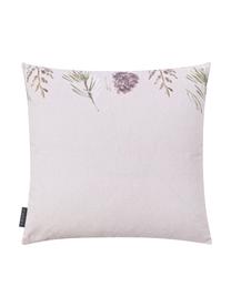 Housse de coussin 50x50 réversible Tanne, Gris et tons verts