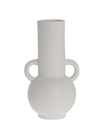 Vase artisanal céramique Anine, Céramique, Blanc, larg. 16 x haut. 29 cm