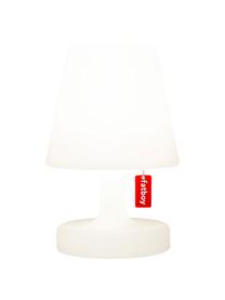 Mobile Dimmbare Außentischlampe Edison the Petit, Leuchte: Kunststoff, Weiß, Ø 16 x H 25 cm