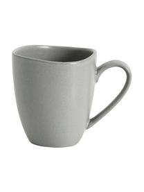 Tazza senza manico in gres grigio opaco Refine 4 pz, Gres, Grigio, Ø 9 x Alt. 10 cm