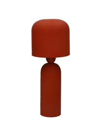 Lampada da comodino di design Bul, Paralume: metallo rivestito, Base della lampada: metallo rivestito, Rosso terracotta, Ø 15 x Alt. 35 cm