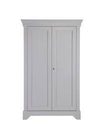 Armadio a 2 ante in legno grigio cemento Isabel, Grigio cemento, Larg. 118 x Alt. 191 cm