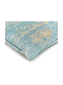 Housse de coussin en velours vintage Shiny, Turquoise clair