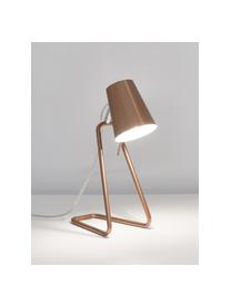 Lampe de bureau Zet, Tons cuivre, larg. 16 x haut. 35 cm