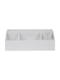 Organizador de escritorio Elisa, Cartón laminado macizo, Blanco, An 33 x Al 13 cm