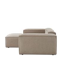 Modulares Ecksofa Dylan in Braun, Bezug: 100% Polyester Der strapa, Gestell: Massives Kiefernholz, Spe, Braun, B 335 cm x T 201 cm