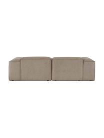 Modulares Ecksofa Dylan in Braun, Bezug: 100% Polyester Der strapa, Gestell: Massives Kiefernholz, Spe, Braun, B 335 cm x T 201 cm