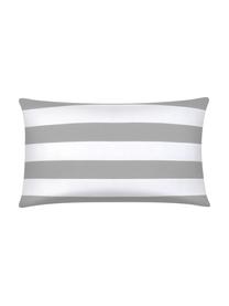 Funda de almohada de algodón Lorena, Gris claro, blanco crema, An 50 x L 70 cm