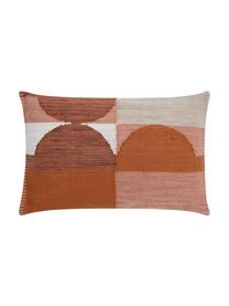 Housse de coussin rectangulaire Nouria, Terre cuite