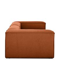 Modulares Sofa Lennon (3-Sitzer), Bezug: Polyester Der hochwertige, Gestell: Massives Kiefernholz FSC-, Füße: Kunststoff, Webstoff Terrakotta, B 238 x T 119 cm