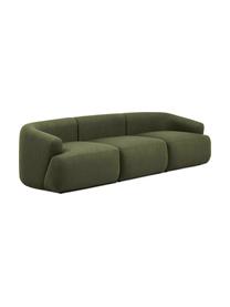 Sofa modułowa Sofia (3-osobowa), Tapicerka: 100% polipropylen Dzięki , Stelaż: lite drewno sosnowe, płyt, Nogi: tworzywo sztuczne, Zielona tkanina, S 278 x G 95 cm