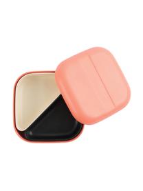 Lunchbox Bento, Bamboehoutvezels, melamine, voedselveilig
BPA-, PVC- en ftalatenvrij, Koraalrood, crèmewit, zwart, 15 x 7 cm