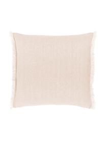 Housse de coussin pur lin abricot Luana, Abricot