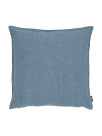 Housse de coussin en lin délavé Sven, Bleu ciel