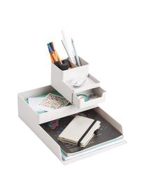 Bureau organizer Kevin, Kunststof (ABS), Lichtgrijs, 15 x 9 cm