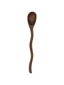 Handgemaakte lepel Twist van mangohout, Mangohout, Donker hout, L 19 cm