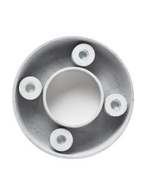 Kerzenhalter Ring, Kunststoff, Grau, Ø 26 x H 6 cm