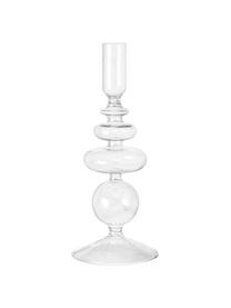 Candelabro Labbia, Vidrio, Transparente, Ø 9 x Al 22 cm