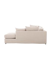 Grosses Ecksofa Zach in Beige, Bezug: Polypropylen Der hochwert, Webstoff Beige, B 300 x T 213 cm, Eckteil links