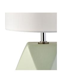 Lampe à poser décorative Sage, Blanc, vert sauge, Ø 15 x haut. 31 cm