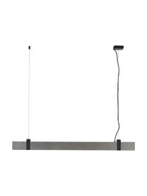 Lámpara de techo grande LED regulable Lilt, Pantalla: metal, Adornos: metal recubierto, Anclaje: metal con pintura en polv, Cable: cubierto en tela, Acero cepillado, An 115 x Al 10 cm