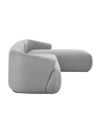 Modulares Ecksofa Sofia, Bezug: 100% Polypropylen Der hoc, Gestell: Massives Kiefernholz, Spa, Füße: Kunststoff, Webstoff Grau, B 278 x T 174 cm, Eckteil rechts