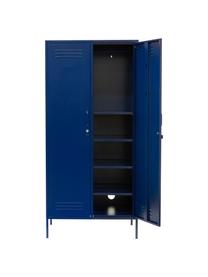 Petite armoire Twinny, Métal, enduit, Bleu foncé, larg. 85 x haut. 183 cm
